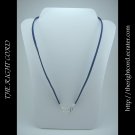 21" Denim Blue Faux Leather Suede Necklace Cord Microfiber with Hook and Eye Clasp