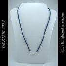 24" Denim Blue Faux Leather Suede Necklace Cord Microfiber with Barrel Clasp
