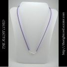 18" Lavender Purple Faux Leather Suede Necklace Cord Microfiber with Barrel Clasp