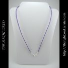 21" Lavender Purple Faux Leather Suede Necklace Cord Microfiber with Hook and Eye Clasp