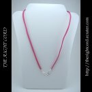 21" Hot Pink Faux Leather Suede Necklace Cord Microfiber with Hook and Eye Clasp