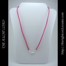 18" Hot Pink Faux Leather Suede Necklace Cord Microfiber with Barrel Clasp