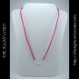 21" Hot Pink Faux Leather Suede Necklace Cord Microfiber with Barrel Clasp