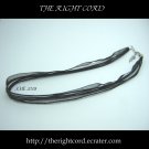 Multi-strand Black Cotton & Silk Necklace Cord 18" with extension chain