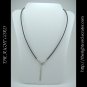 New 2mm Black Rubber Necklace Cord 18" with Extension Chain