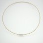 18" Golden Yellow 1mm Rubber Necklace Cord with Barrel Screw Clasp