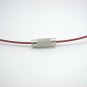 18" Dark Red 1mm Rubber Necklace Cord with Barrel Screw Clasp