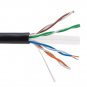 500FT Black UTP CAT6 Ethernet Bulk Cable, 23 AWG Solid CCA