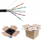 1000 FT UTP CAT6 Outdoor, Direct Burial,shielded solid Cable Bulk wire CCA