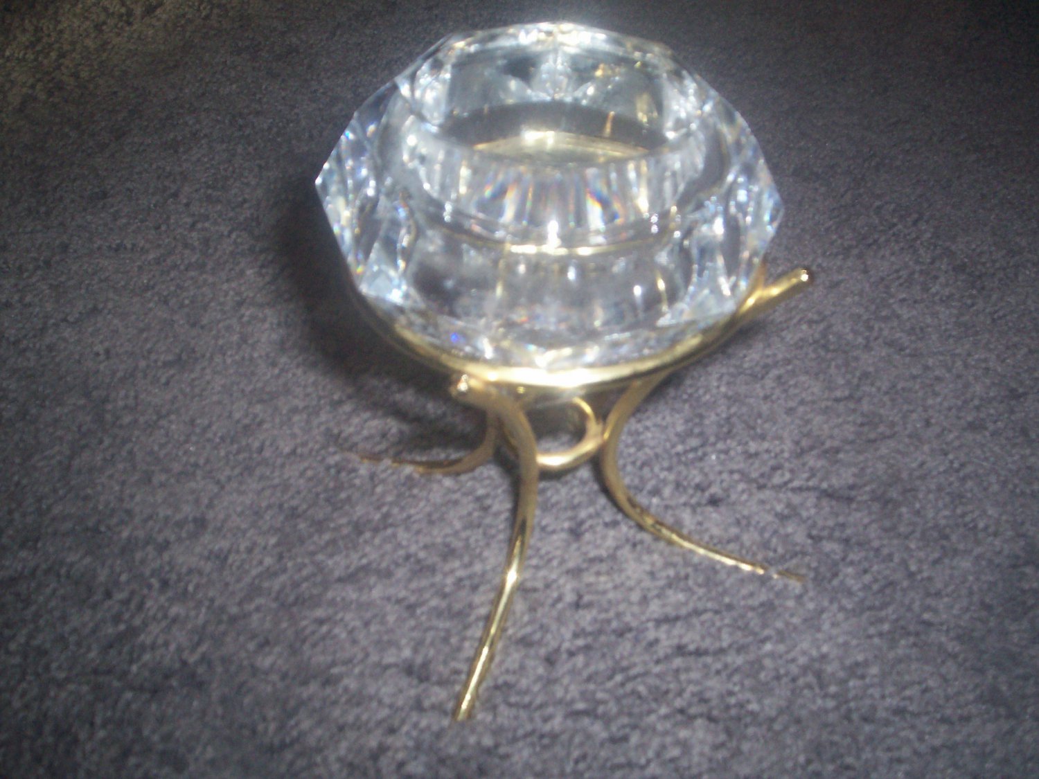 PARTYLITE DIAMOND SOLITAIRE VOTIVE CANDLE HOLDER