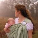 Ring Sling Baby Sling Carrier - Pure Softened Linen - Gentle Spring - DVD included