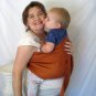 Ring Sling Baby Sling Carrier - Pure Softened Linen - Pumpkin Spice - DVD included