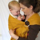 Ring Sling Baby Sling Carrier - Pure Softened Linen - Honeycomb - DVD included