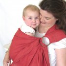 Ring Sling Baby Sling Carrier - Pure Softened Linen - English Rose - DVD included