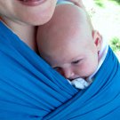 Woven Baby Wrap Sling Carrier - Airy Cotton Gauze - Teal - DVD included