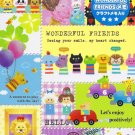 Kamio Japan Wonderful Friends Memo Pad #2 kawaii