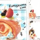 Q-Lia Japan Kumakuma Time Mini Memo Pad