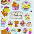San-X Japan Rilakkuma Desserts Sticker Sheet #4 (b)