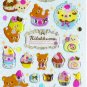 San-X Japan Rilakkuma Desserts Sticker Sheet #4 (b)