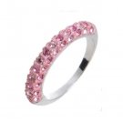 Lady Swarovski Crystals Pink Ring Jewelry Jewellery NEW - RING DIVA SCHMAL