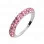 Lady Swarovski Crystals Pink Ring Jewelry Jewellery NEW - RING DIVA SCHMAL