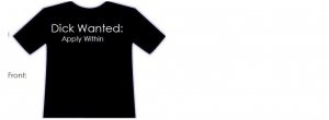 Dick Wanted t-shirt