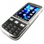 BLACK SLIM TOUCHSCREEN QUAD BAND DUAL SIM CARD MOBILE CELL PHONE