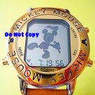 NIB Mens Disney Mickey Mouse Dancing Musical Gold Watch