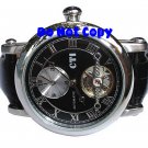 NEW Mens CTI 27Jewels Dual Time AUTOMATIC Tourbillon Swiss Watch