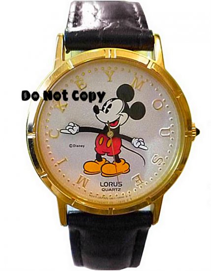 NEW Vintage Disney/Lorus Mickey Mouse Pie Eye Unisex Watch HTF