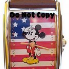 NEW Unisex Disney Mickey Mouse American Flag Watch HTF