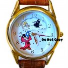 NEW Disney Mickey Mouse Fantasia Sorcerer Rotating Watch HTF