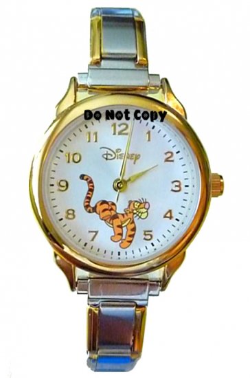 BRAND NEW Disney Jumping Tigger Italian Charm Watch HTF
