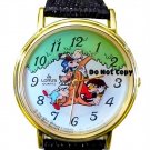 NEW Vintage Disney Lorus 3 Little Pigs & Wolf Watch HTF