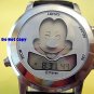 Mens Disney Lorus Mickey Mouse Winks Music Silver Watch