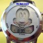 Mens Disney Lorus Mickey Mouse Winks Music Silver Watch