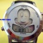 Mens Disney Lorus Mickey Mouse Winks Music Silver Watch