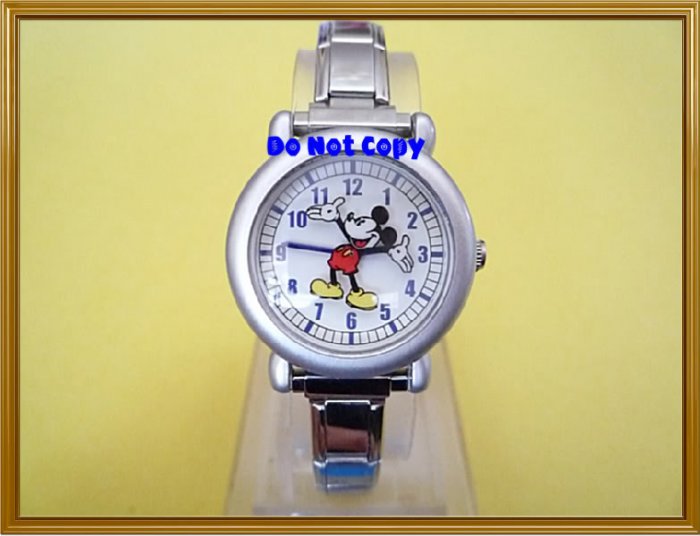 NEW Disney Mickey Mouse Rotates Italian Charm Watch HTF