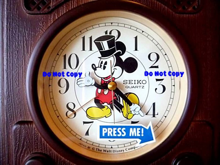 NEW Disney Mickey Mouse Hollywood SEIKO Alarm Clock HTF