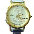 NEW Disney Lorus Mickey Mouse Italian Charm Gold Watch