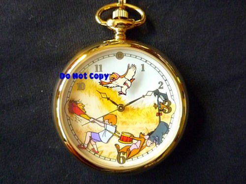 Disney Fossil Winnie The Pooh & Honey Tree Pocket Watch