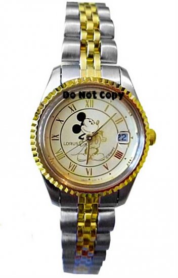 NEW Disney Lorus Ladies Mickey Mouse Day 2-ToneWatch