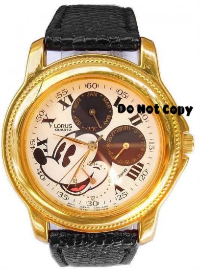 NEW Disney Lorus Men Mickey Mouse Chronograph Watch HTF