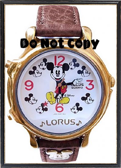NEW Disney Lorus Mickey Mouse Musical/Melody Watch HTF