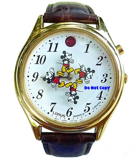 NEW Unisex Disney Lorus Mickey Mouse Musical Watch HTF