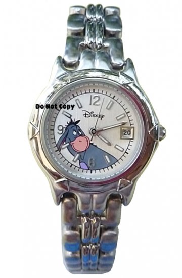 BRAND NEW Ladies Disney Eeyore Silver Date Watch HTF