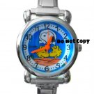 BRAND NEW Snoopy & Woodstock Italian Charm Silver Watch