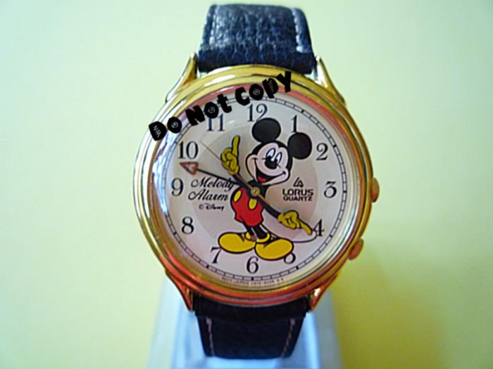 New Disney Lorus Mickey Mouse Alarm Melody Watch Htf