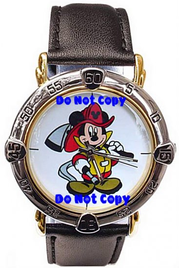 NEW Mens Disney Mickey Mouse Fireman Firefighter Watch