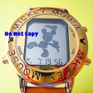 NEW Unisex Disney Lorus Mickey Mouse Dancing Music Gold Watch